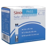 Que thử đường huyết Sinocare Safe Accu 2 * 50 que