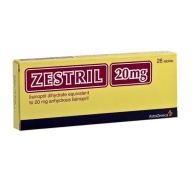 Zestril 20mg hộp 28 viên