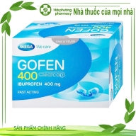 GOFEN 400 mega ( ibuprofen 400 mg ) hộp*5 vỉ*10 viên