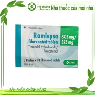 Ramlepsa (tramadol hydrochlorid 37.5mg / paracetamol 325mg ) hộp*3 vỉ*10 viên