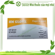 Găng tay y tế HM Glove latex không bột size M hộp*100 cái