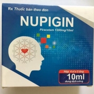 Nupigin (piracetam 1200mg/10mg) H*4vi*5 ống