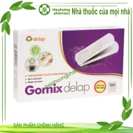 Gomix delap tím trong suốt 1,9*7,2 cm h* 100 miếng