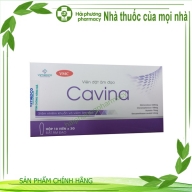 Viên đặt âm đạo Cavina (metronidazol,cloramphenicol,nystatin,dexamethason ) hộp*10 viên*3g