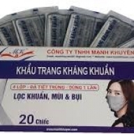 Khẩu trang hải phương 3 lớp màu đen H*20 chiếc