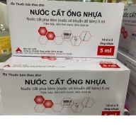 Nước cất ống nhựa 5 ml CPC1 hộp*10 vỉ*5 ống