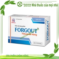 Forgout ( Febuxostat 40 mg) hộp*2 vỉ*15 viên