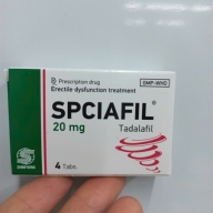 SPCIAFIL (Tadalafil 20 mg ) hộp* 1 vỉ*4 viên