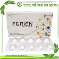 Forlen (linezolid 600 mg ) hộp*2 vỉ*10 viên