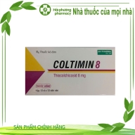 COLTIMIN 8 ( Thiocolchicosid 8 mg ) điều trị co thắt cơ gây đau cột sống hộp*10 vỉ*10 viên