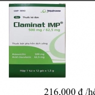 CLaminat IMP 500 mg/ 62,5 hộp 12 gói