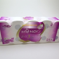 Giấy vệ sinh Hà Nội tím 10 cuộn có lõi