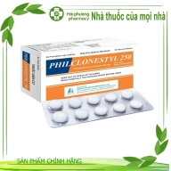 PHILCLONESTYL 250 ( Chlorphenesin carbamate 250mg) hộp * 3 vỉ * 10 viên