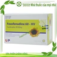 Fexofenadin 60mg - HV H*10 vỉ *10 viên - Cần giờ