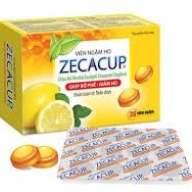 Zecacup Hộp 3 vỉ x 12 viên - Ngậm Ho