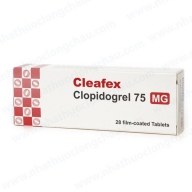Cleafex (Clopidogrel 75 mg) Hộp 2 Vỉ x 14 Viên