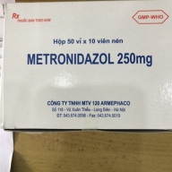 Metronidazol 250mg H*50vỉx10viên -Armephaco