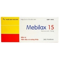 Mebilax 15mg (2 vỉ x 10 viên/hộp)