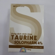TAURINE SOLOPHARM 4%H*20tuýp - Hỗ trợ điều trị bệnh lý khô mắt, các tổn thương bề mặt nhãn cầu