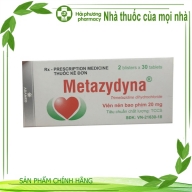 Metazydyna ( trimetazidine dihydrochloride 20 mg ) hộp*2 vỉ*30 viên