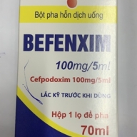 BEFENXIM100mg/5ml(cefpodoxim ) lọ*70ml