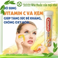 Sủi Cmuno Vitamin c 1000 mg ,zin c 15 mg tuýp*20 viên (TDN)