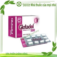 Glotadol 500 ( 500mg Paracetamol ) hộp 10 vỉ x 10 viên nén ( Hồng)