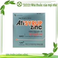 Kẽm nguyên tố Atisyrupzin c 10 mg/5 ml hộp*30 gói