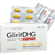 Glirit DHG 500/5mg H*3 vỉ x10 viên - Hậu Giang