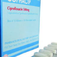 Ciprofloxacin 500 Armephaco H*100 viên