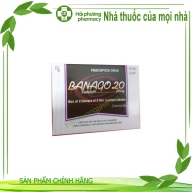 Banago 20 ( tadalafil 20 mg ) hộp*2 vỉ*2 viên