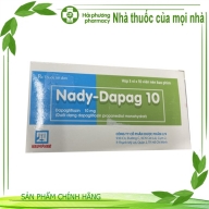 Nady-Dapag 10 ( dopagliflozin 10 mg ) nadyphar hộp*3 vỉ*10 viên bao phim