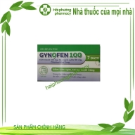 Viên đặt phụ khoa Gynofen 100 (clotrimazol 100 mg , neomycin sulfat 83 mg, chlorhexidine 3 mg ) hộp*1 vỉ*7 viên