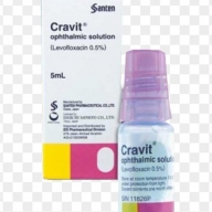 Thuốc nhỏ mắt kháng sinh Cravit 0.5% 5ml