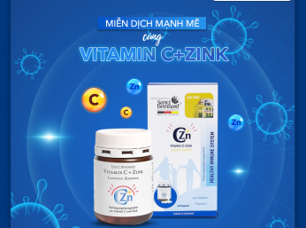 Miễn dịch mạnh mẽ cùng VITAMIN C + ZINK
